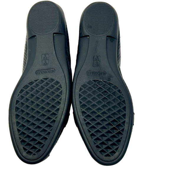 Aerosoles women's High Bet black Leather Slip On Flats size 6/EU 4 - Picture 9 of 13